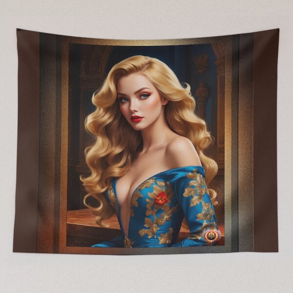 Item preview, She Who Is Created From The Desire Of The Soul Alluring Portrait AI Concept Art by Xzendor7 designed and sold by Xzendor7 Digital Art Creations.