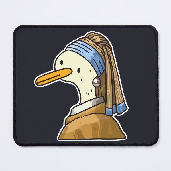 Item preview, Goose With A Pearl Earring - Transparent Version designed and sold by VaguelyOriginal.