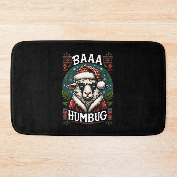 Item preview, Funny Christmas Ugly Sweater - Bah Humbug Sheep designed and sold by goldentusk.