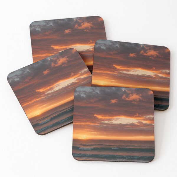 Item preview, A Beach Scene With Waves As Sunset  designed and sold by Evolvity.