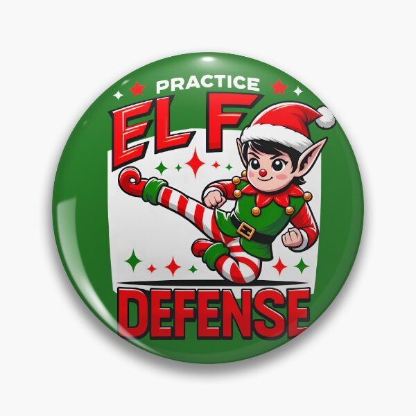 Item preview, Funny Christmas Holiday Shirt - Festive Xmas Parody - Pratice Elf Defense designed and sold by goldentusk.