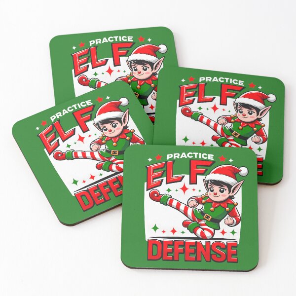 Item preview, Funny Christmas Holiday Shirt - Festive Xmas Parody - Pratice Elf Defense designed and sold by goldentusk.