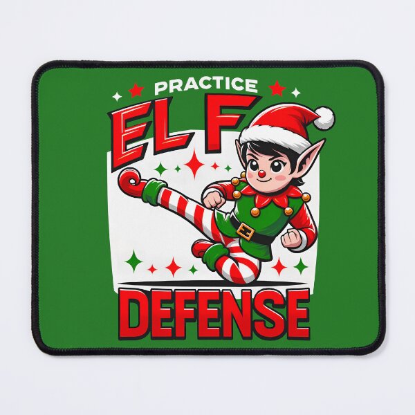 Item preview, Funny Christmas Holiday Shirt - Festive Xmas Parody - Pratice Elf Defense designed and sold by goldentusk.