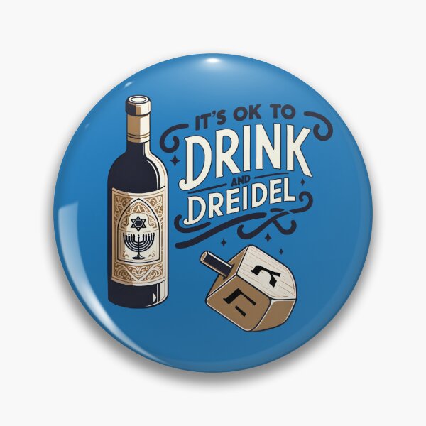 Item preview, Funny Hanukkah Dreidel - It's ok to drink and dreidel designed and sold by goldentusk.