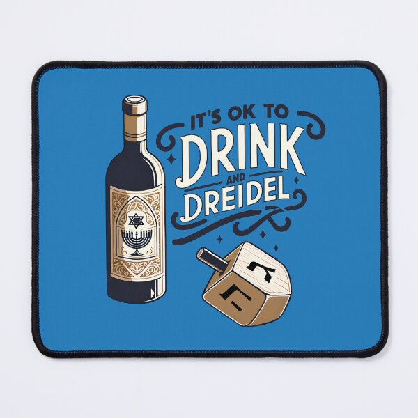 Item preview, Funny Hanukkah Dreidel - It's ok to drink and dreidel designed and sold by goldentusk.