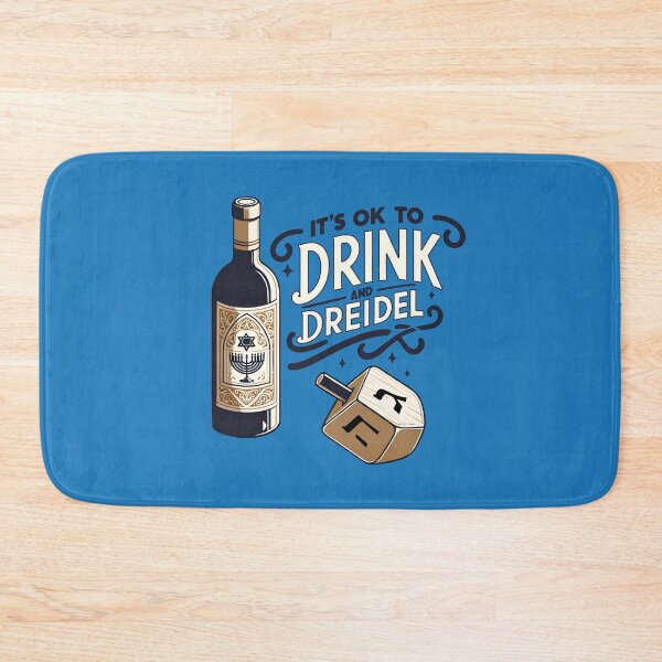 Item preview, Funny Hanukkah Dreidel - It's ok to drink and dreidel designed and sold by goldentusk.