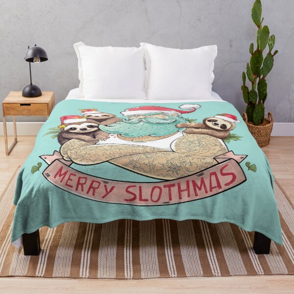 Item preview, Santa Claus and Merry Slothmas designed and sold by chillaxcats.