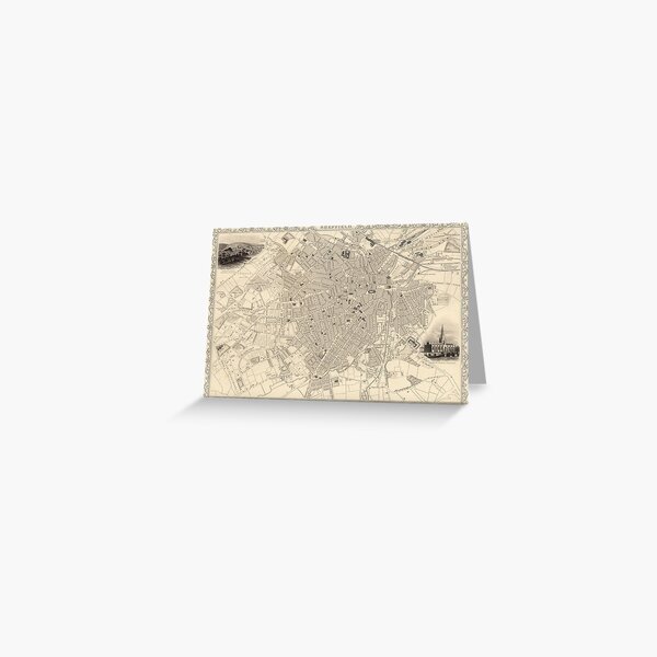 Item preview, Vintage Map of Sheffield England (1851) designed and sold by BravuraMedia.