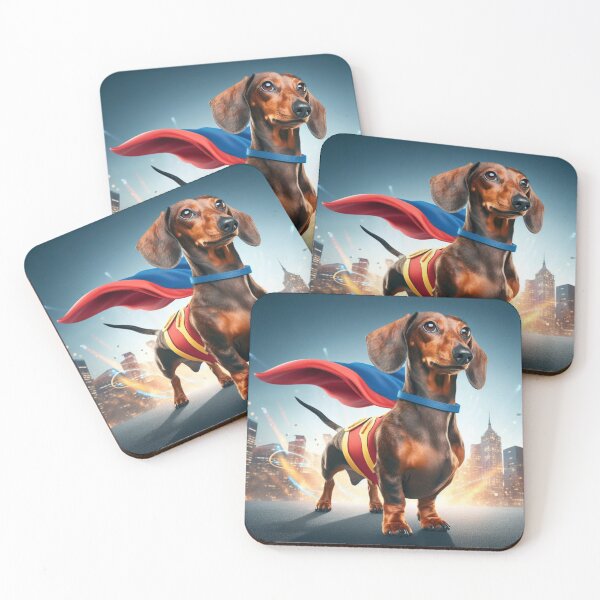 Item preview, Superhero Dachshund: Tiny Hero, Big Bark #2 designed and sold by AIrtisticPrints.
