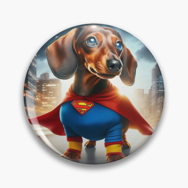 Artikelvorschau, Superhelden-Dackel: Kleiner Held, Big Bark #3 entworfen und verkauft von AIrtisticPrints.