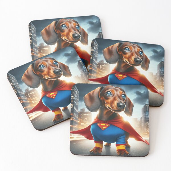 Item preview, Superhero Dachshund: Tiny Hero, Big Bark #3 designed and sold by AIrtisticPrints.