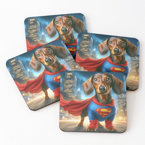 Item preview, Superhero Dachshund: Tiny Hero, Big Bark #4 designed and sold by AIrtisticPrints.