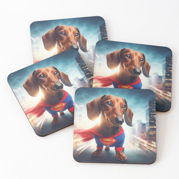 Item preview, Superhero Dachshund: Tiny Hero, Big Bark #5 designed and sold by AIrtisticPrints.