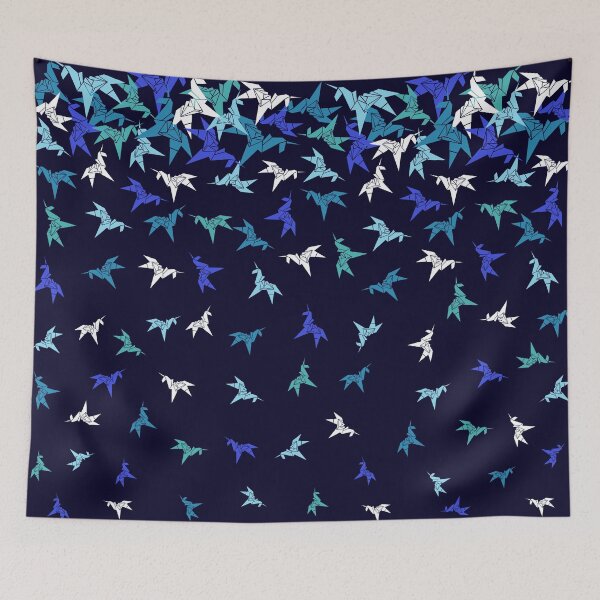 Item preview, Origami Unicorn Blue designed and sold by AtomicMalibu.