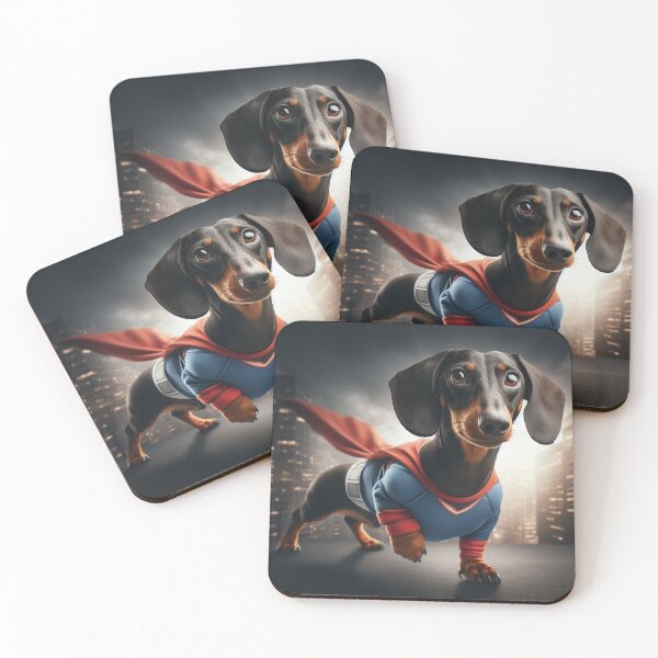 Item preview, Superhero Dachshund: Tiny Hero, Big Bark #7 designed and sold by AIrtisticPrints.