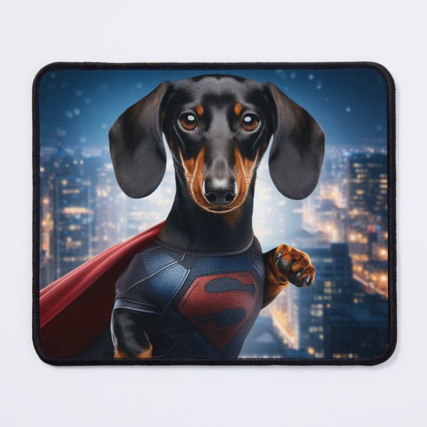 Item preview, Superhero Dachshund: Tiny Hero, Big Bark #8 designed and sold by AIrtisticPrints.
