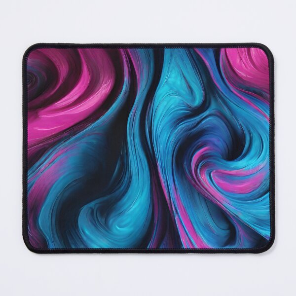Item preview, Modern Abstract Fluid Art-Blue and Pink- designed and sold by artcolory.