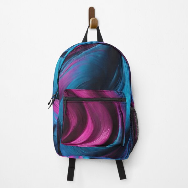 Item preview, Modern Abstract Fluid Art-Blue and Pink- designed and sold by artcolory.