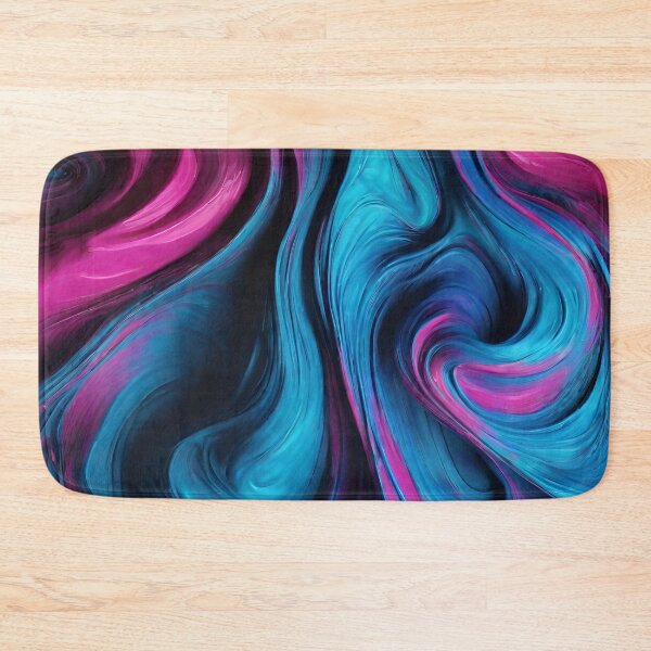 Item preview, Modern Abstract Fluid Art-Blue and Pink- designed and sold by artcolory.
