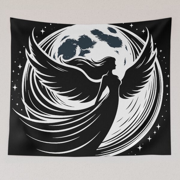 Item preview, Embrace of the Cosmos - Angelic Guardian and Earth Art designed and sold by RyanBelandres.