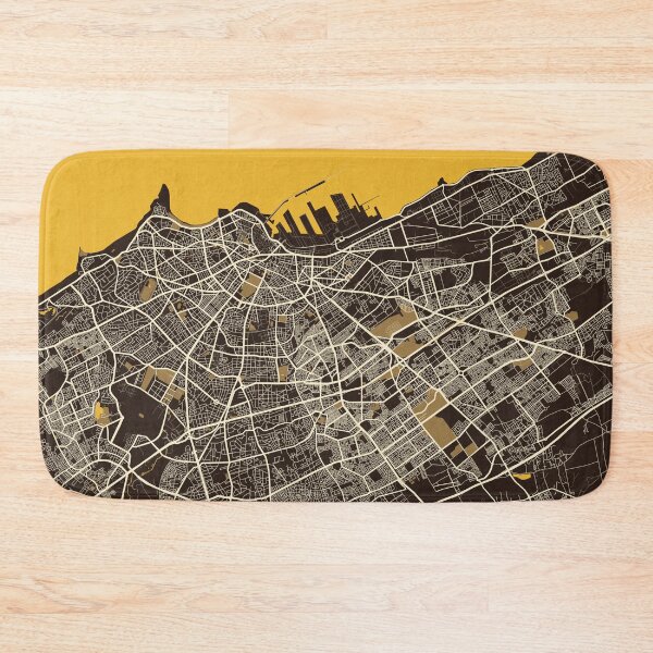 Item preview, Casablanca City Map of Morocco - Pastel designed and sold by deMAP.
