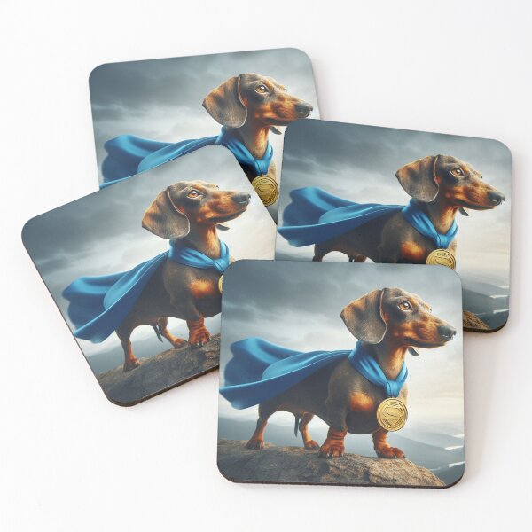 Item preview, Superhero Dachshund: Tiny Hero, Big Bark #9 designed and sold by AIrtisticPrints.