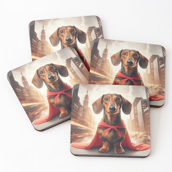 Item preview, Superhero Dachshund: Tiny Hero, Big Bark #10 designed and sold by AIrtisticPrints.
