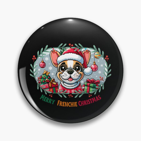 Item preview, Merry Christmas Frenchie Celebration - Cute Frenchie with Festive Decorations designed and sold by Jurady.