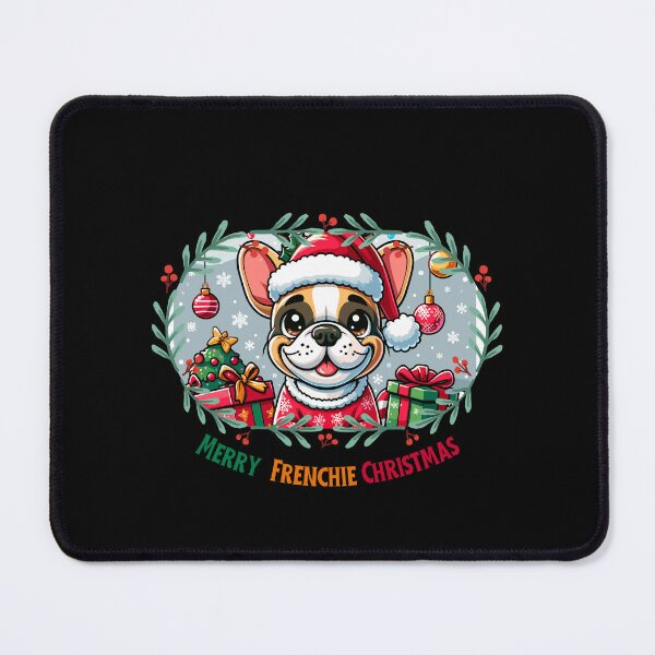 Item preview, Merry Christmas Frenchie Celebration - Cute Frenchie with Festive Decorations designed and sold by Jurady.