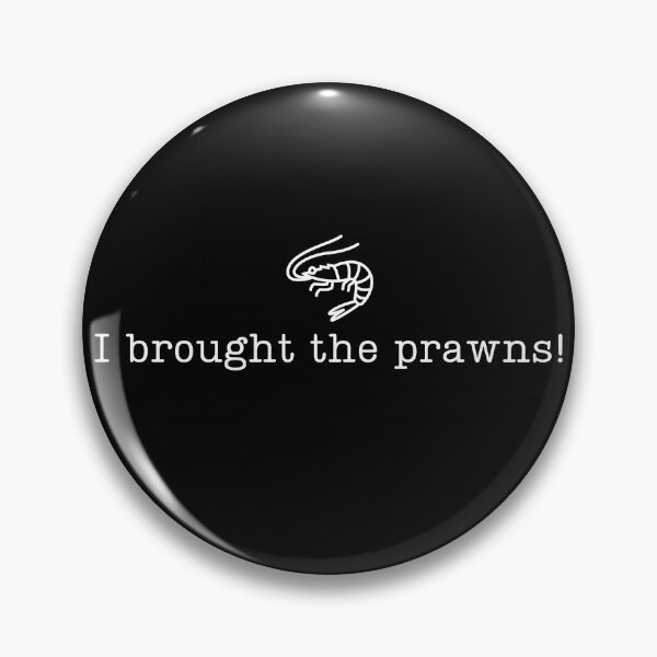 Item preview, 'I brought the prawns!' Funny Christmas party designed and sold by imagineinkgc.