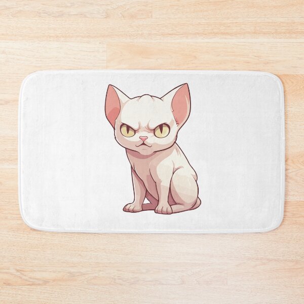 Item preview, cute hairless cat designed and sold by itswallcraft.