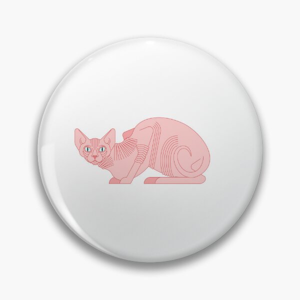 Item preview, hairless cat designed and sold by itswallcraft.