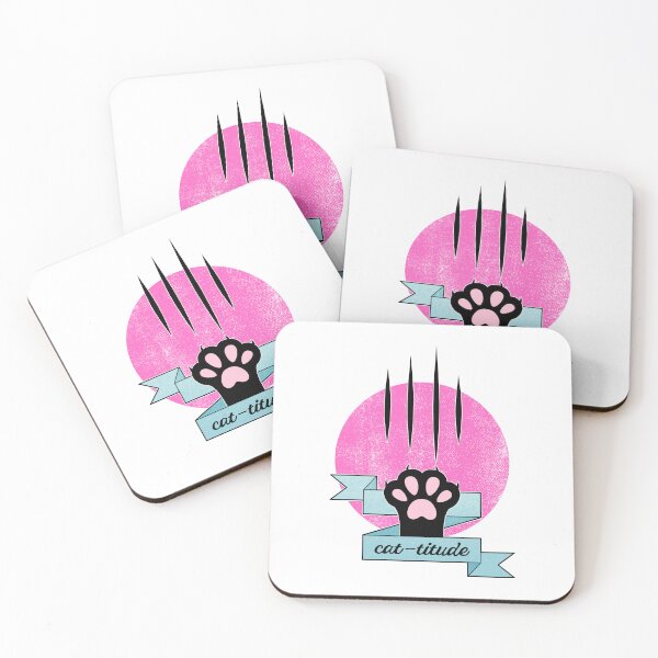 Item preview, Cattitude | Cat Paw | Cat Pun designed and sold by ObsidianDaz.