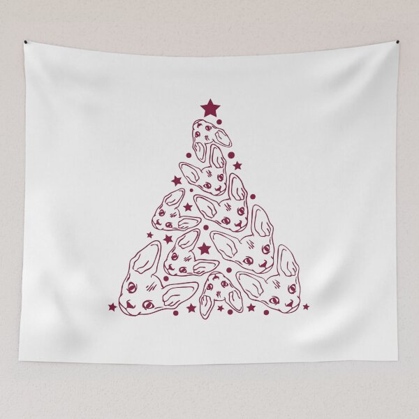 Item preview, hairless cat christmas designed and sold by itswallcraft.