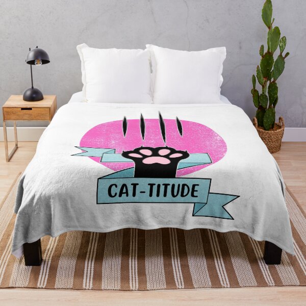Item preview, Cattitude | Cat Paw | Cat Pun designed and sold by ObsidianDaz.