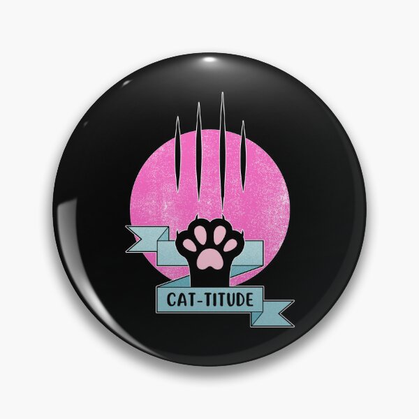 Item preview, Cattitude | Cat Paw | Cat Pun designed and sold by ObsidianDaz.