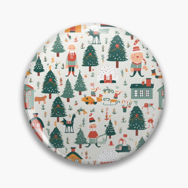 Item preview, Santa's Workshop, Christmas paper, seamless pattern, Digital Paper No.023 designed and sold by GoDATAP.
