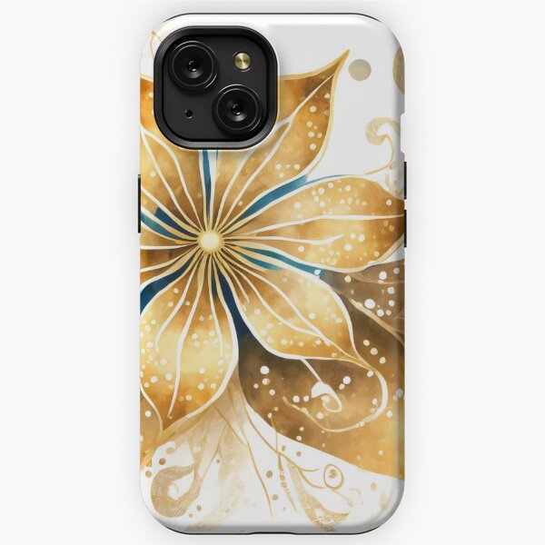 abstract wind flower boho iPhone Tough Case