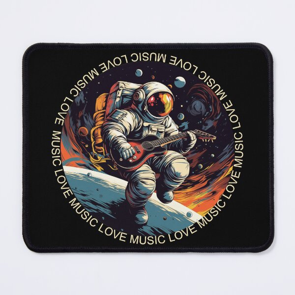 Item preview, Astronaut playing guitar and loves music designed and sold by Samanthi007.