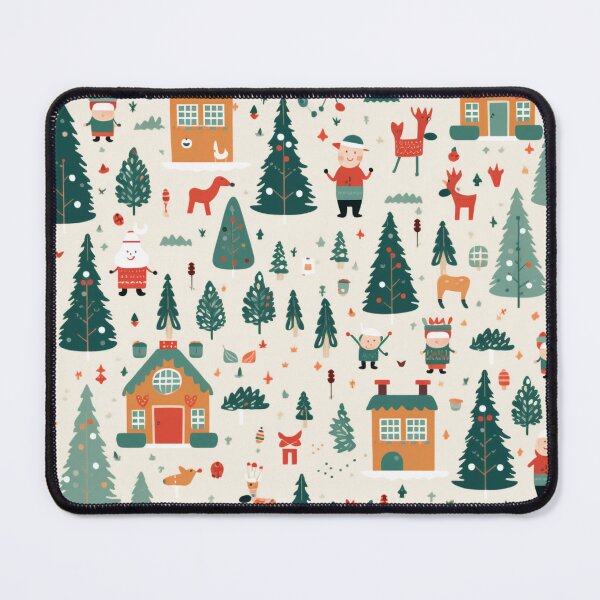 Item preview, Santa's Workshop, Christmas paper, seamless pattern, Digital Paper No.024 designed and sold by GoDATAP.