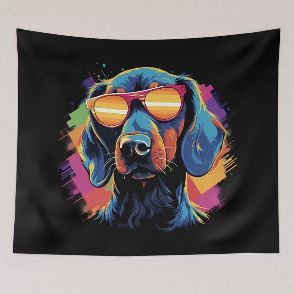 Item preview, Dachshund with sunglasses designed and sold by DerSenat.