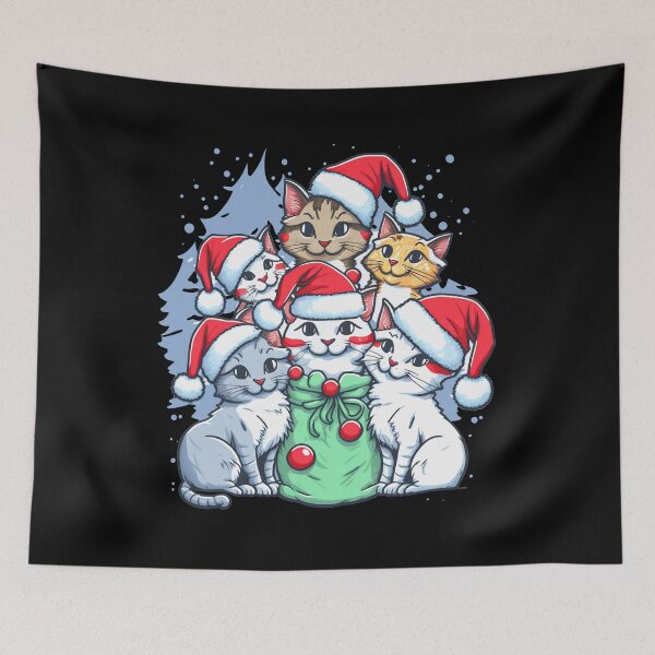 Item preview, christmas cat designed and sold by itswallcraft.