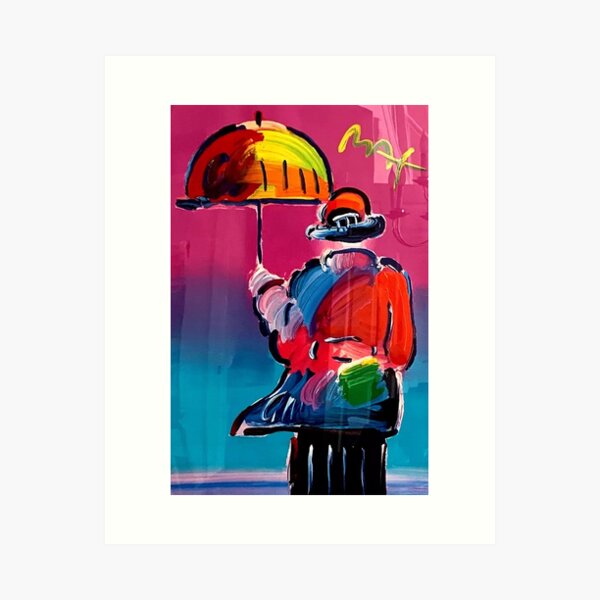 Item preview, Peter Max Umbrella Man 1999 Unique designed and sold by andrienldarts.