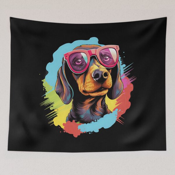 Item preview, Dachshund with sunglasses designed and sold by DerSenat.