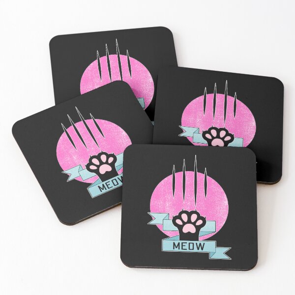 Item preview, Meow | Cat Paw | Teal and Pink designed and sold by ObsidianDaz.