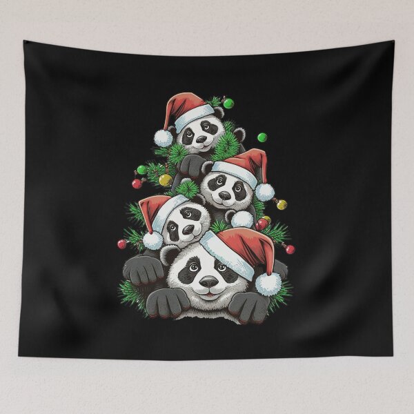 Item preview,  christmas red panda designed and sold by itswallcraft.
