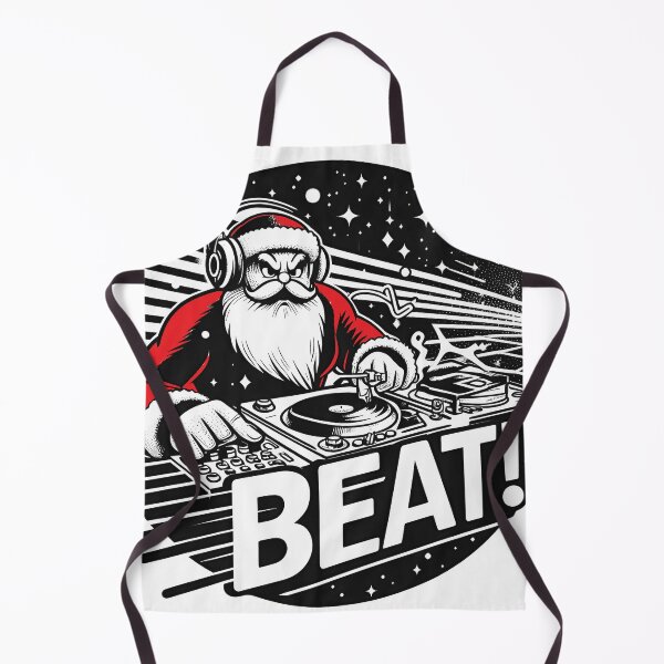 Item preview, Festive Santa Cluas DJ Funny Christmas t shirt designed and sold by SideKickCreates.