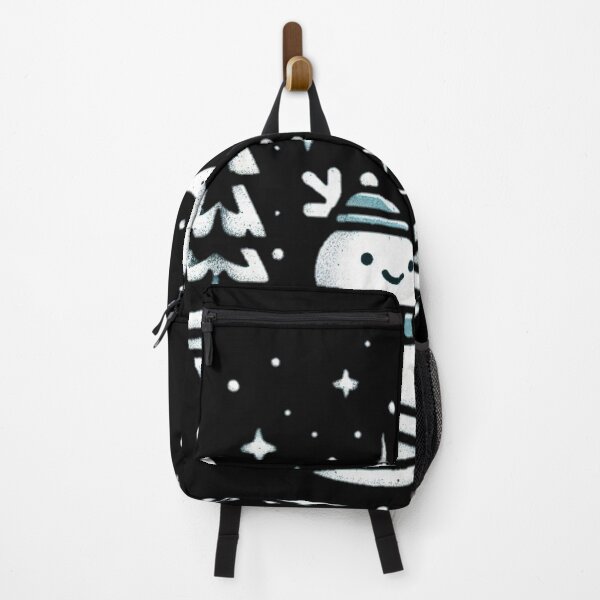 Item preview, Winter Wonderland: Starry Night Snowman with Christmas Tree designed and sold by aiartzstore.
