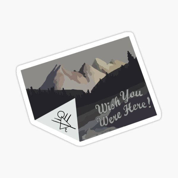 Item preview, Wish You Were Here Yellowjackets TV Postcard Sticker designed and sold by hstevens5.