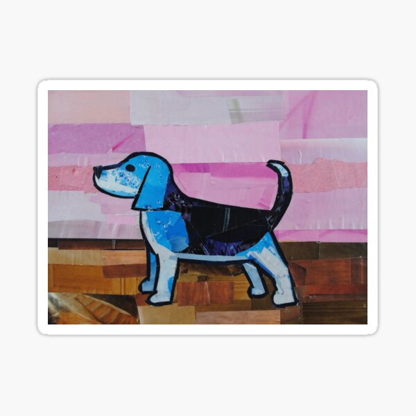 Blue Beagle Sticker